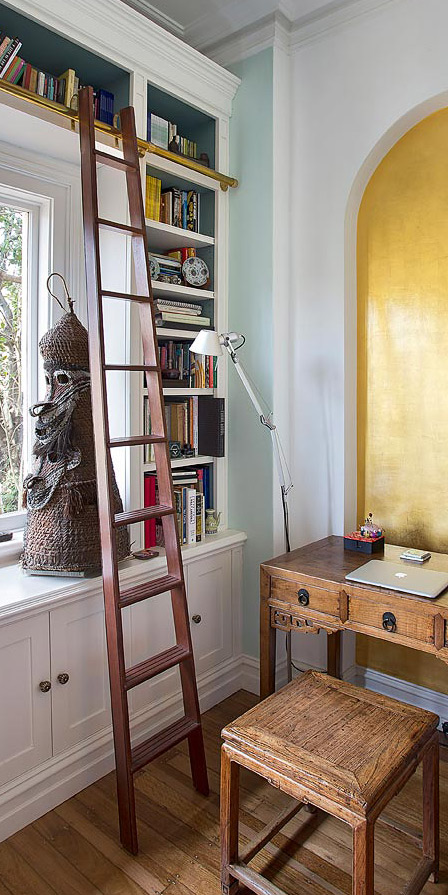 Library Ladder Design Sydney Groth Sons Interiors And Cabinetry